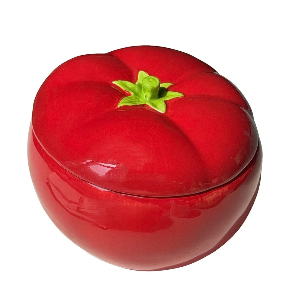 Tomato Sugar Jar & Lid 5.5
